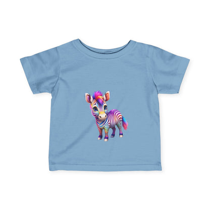 Colorful Zebra Infant T-Shirt | Cute Gift for Babies & Toddlers