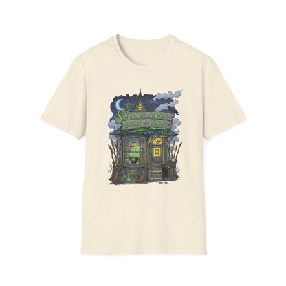 Halloween Which Witch Is Which Broom and Gloom Unisex T-Shirt, Spooky Shirt, Graphic Tee, Fall Apparel, Halloween Gift, Cozy Casual Wear