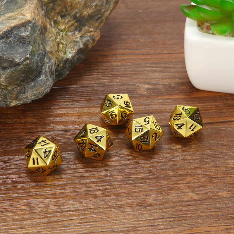 Faceted metal dice