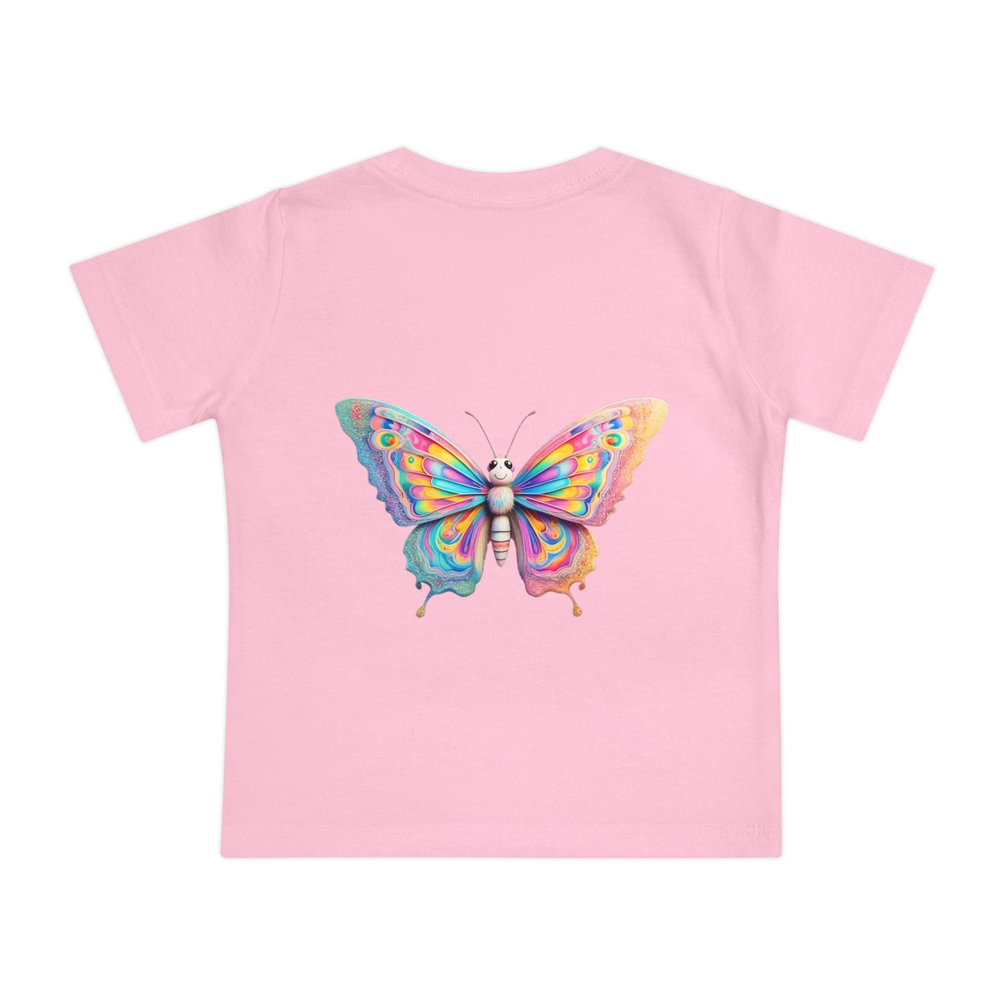 Colorful Baby Tiger & Butterfly Short Sleeve T-Shirt