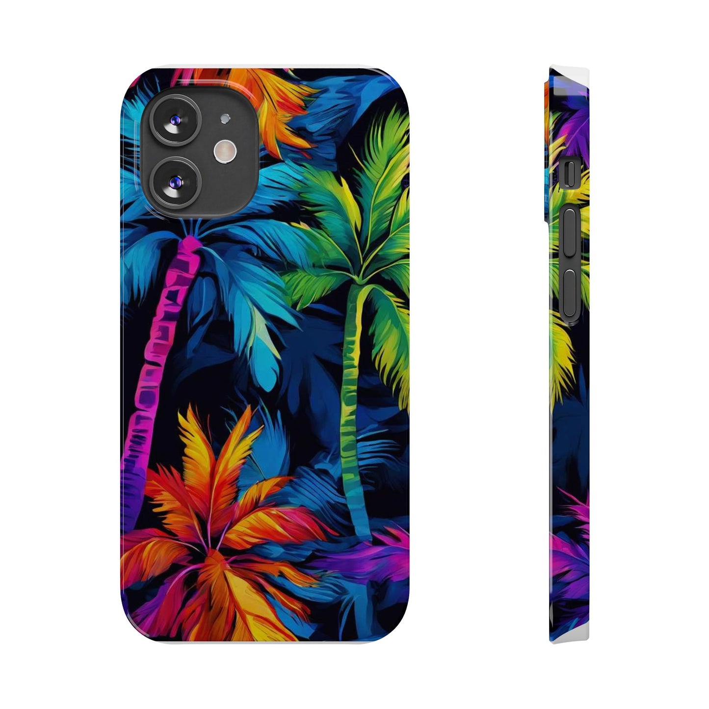 Dark Palm Slim Phone Cases