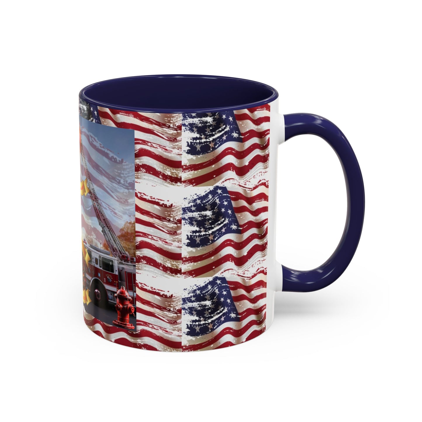 Juniata Terrace Fire 2025 Patriotic Firefighter Accent Coffee Mug - 11oz & 15oz