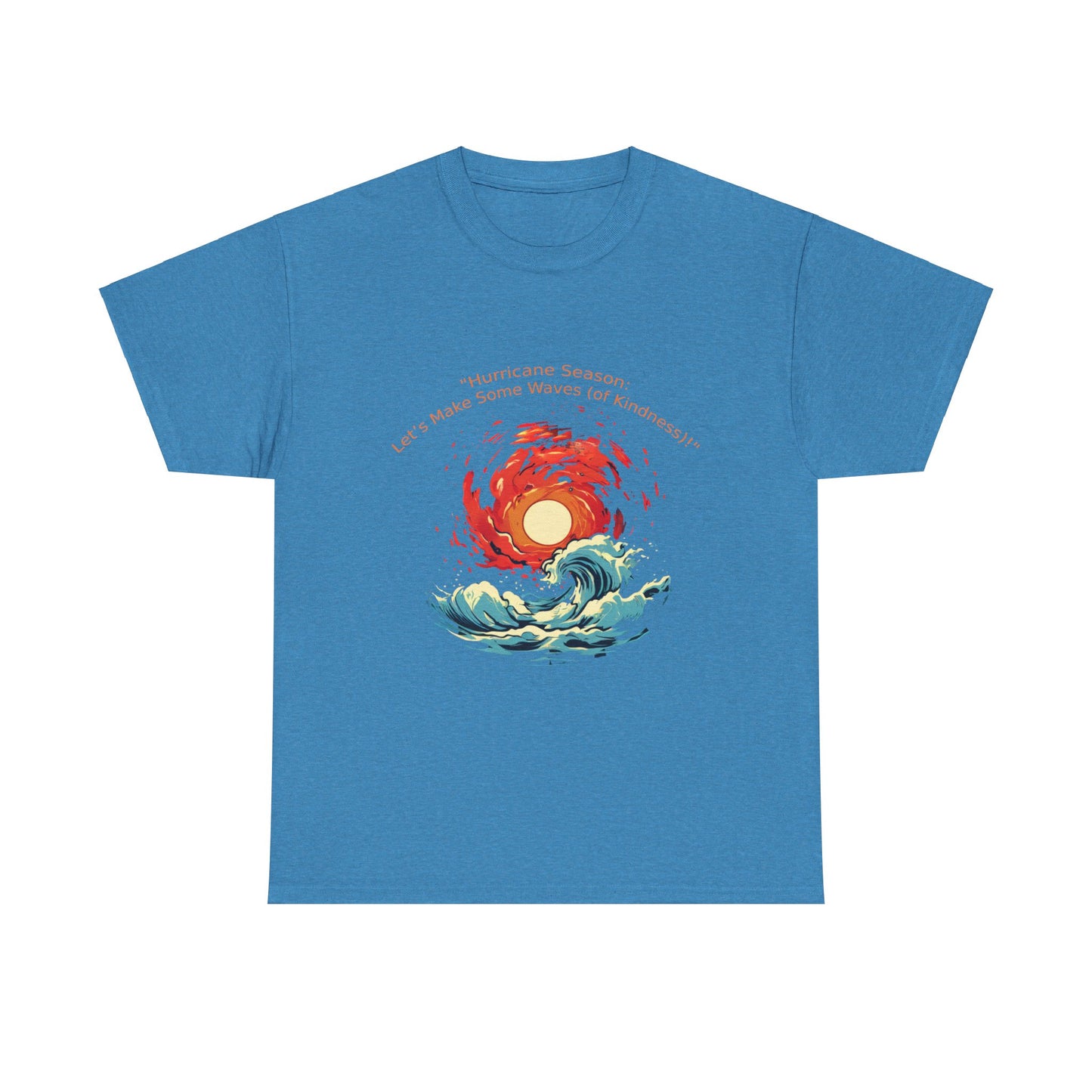 Unisex Heavy Cotton Tee - "Hurricane Season" Design for Beach Lovers & Ocean Enthusiasts