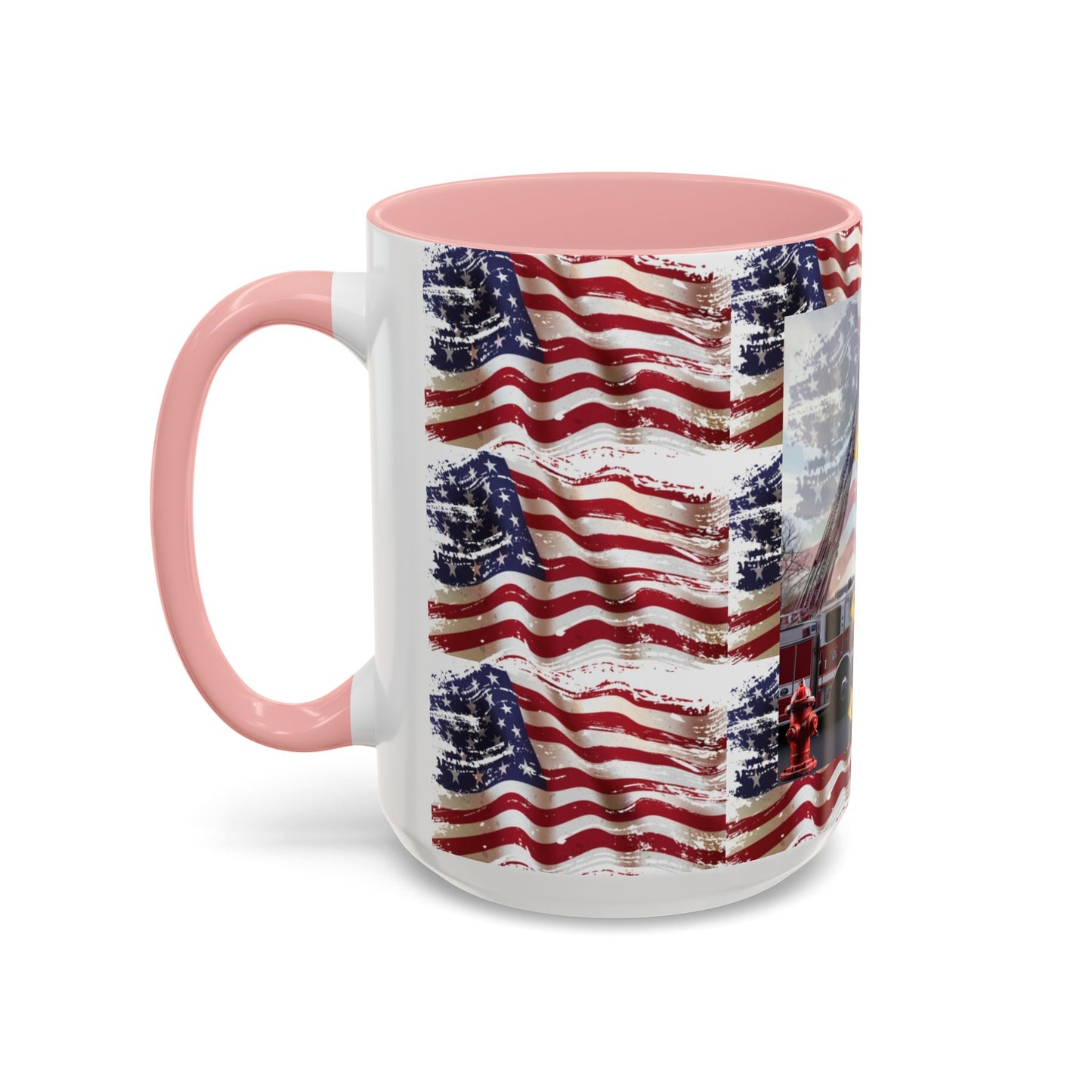 Juniata Terrace Fire 2025 Patriotic Firefighter Accent Coffee Mug - 11oz & 15oz