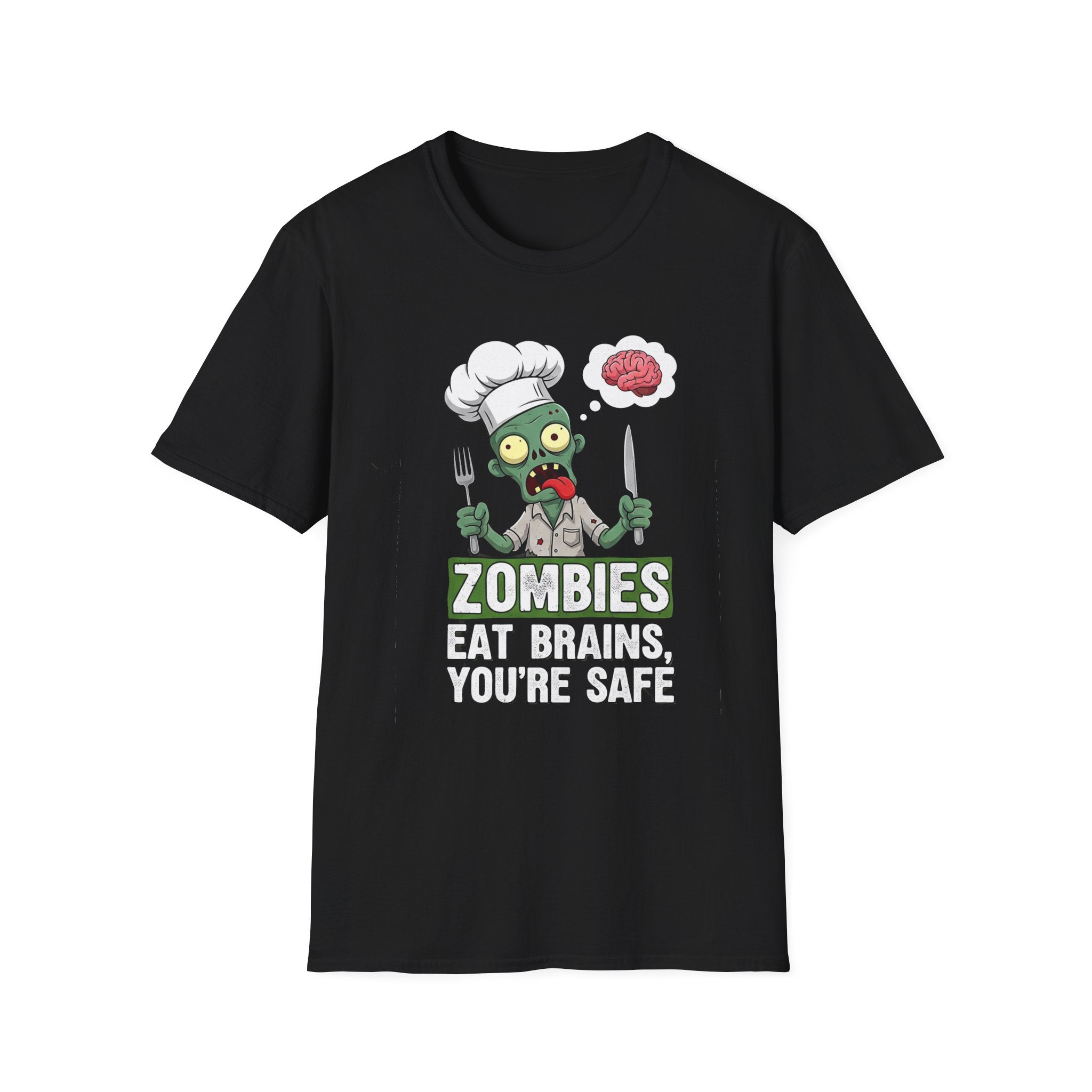 Zombie Chef T-Shirt, Funny Unisex Tee, Halloween Apparel, Gift for Foodies, Quirky Graphic Tee, Casual Wear