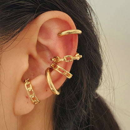 Creative Simple Non-pierced Ear Clip Five-piece Set