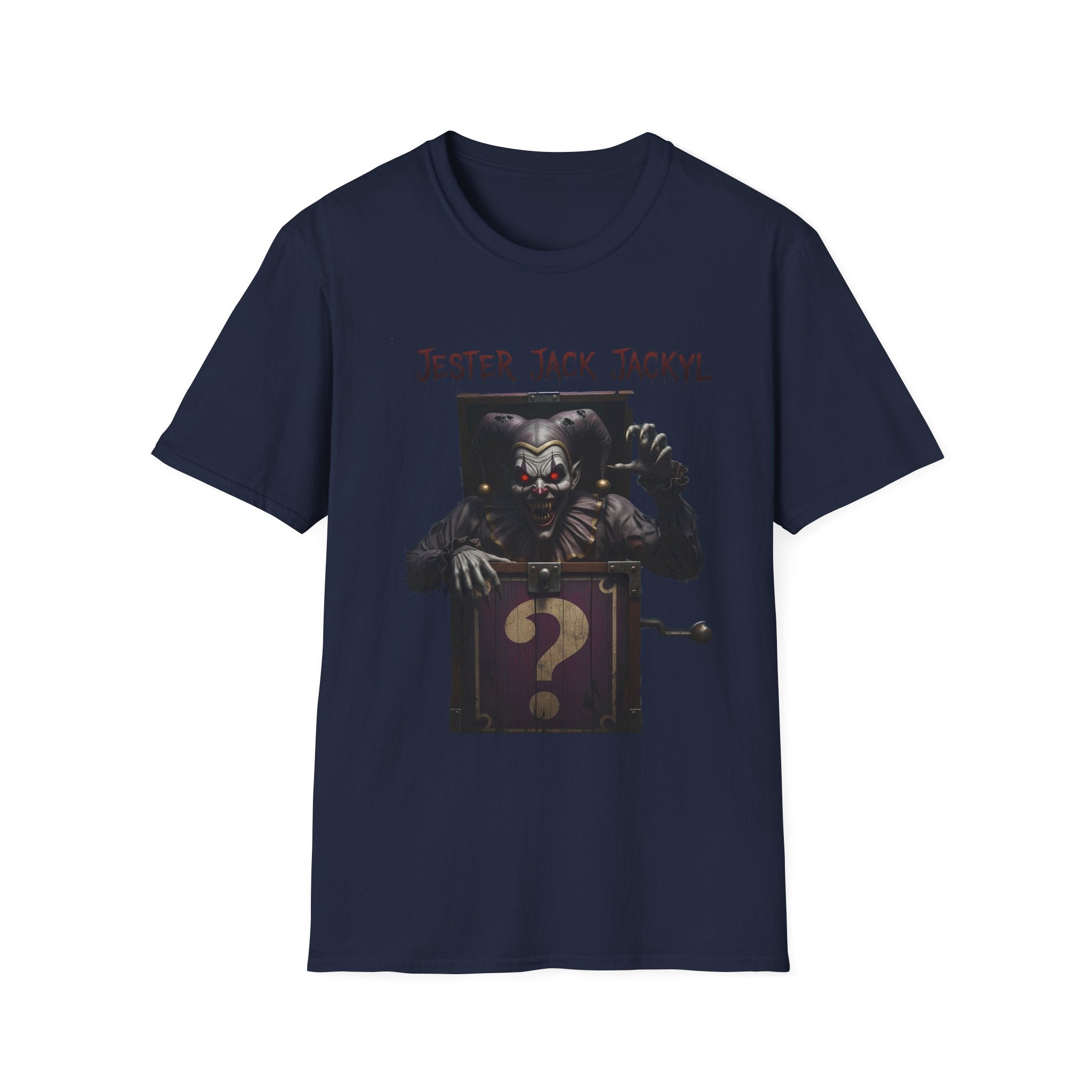 Jester Jack Jackyl Creepy Clown Graphic T-Shirt, Perfect for Halloween, Horror Fans, Scary Movie Night, Unisex Gift, Fun Adult Apparel