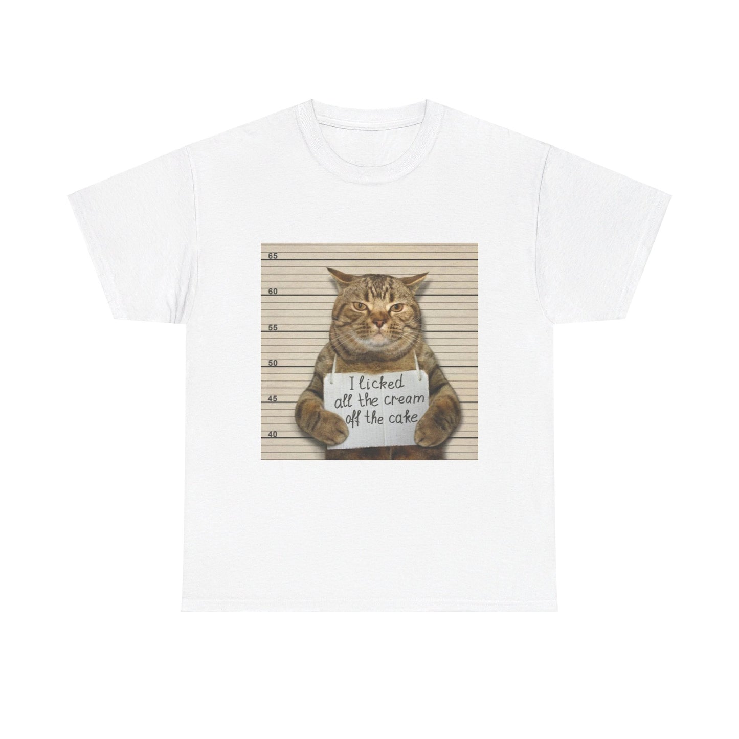 The Cat Did It Unisex Heavy Cotton Tee