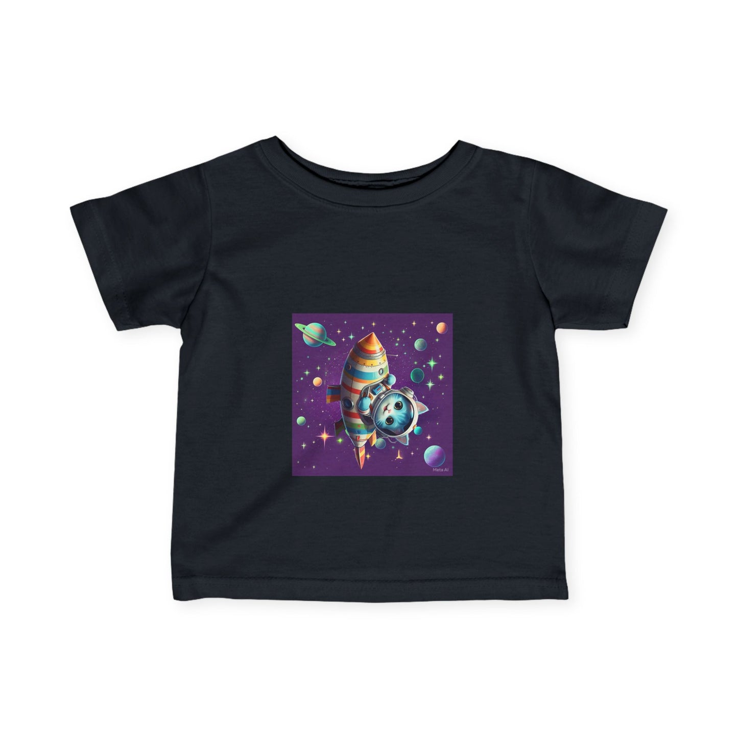 Cute Space-Themed Infant Tee - Adorable Baby Shirt for Young Explorers