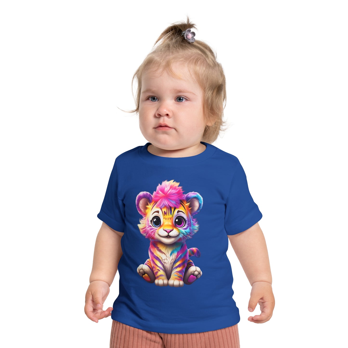 Colorful Baby Tiger & Butterfly Short Sleeve T-Shirt