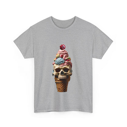 Skull Ice Cream Unisex Heavy Cotton Tee