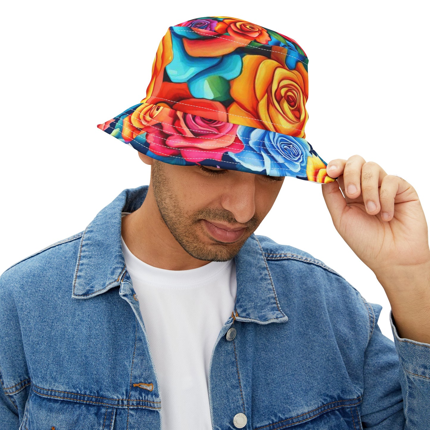 Rainbow Roses Bucket Hat (AOP)