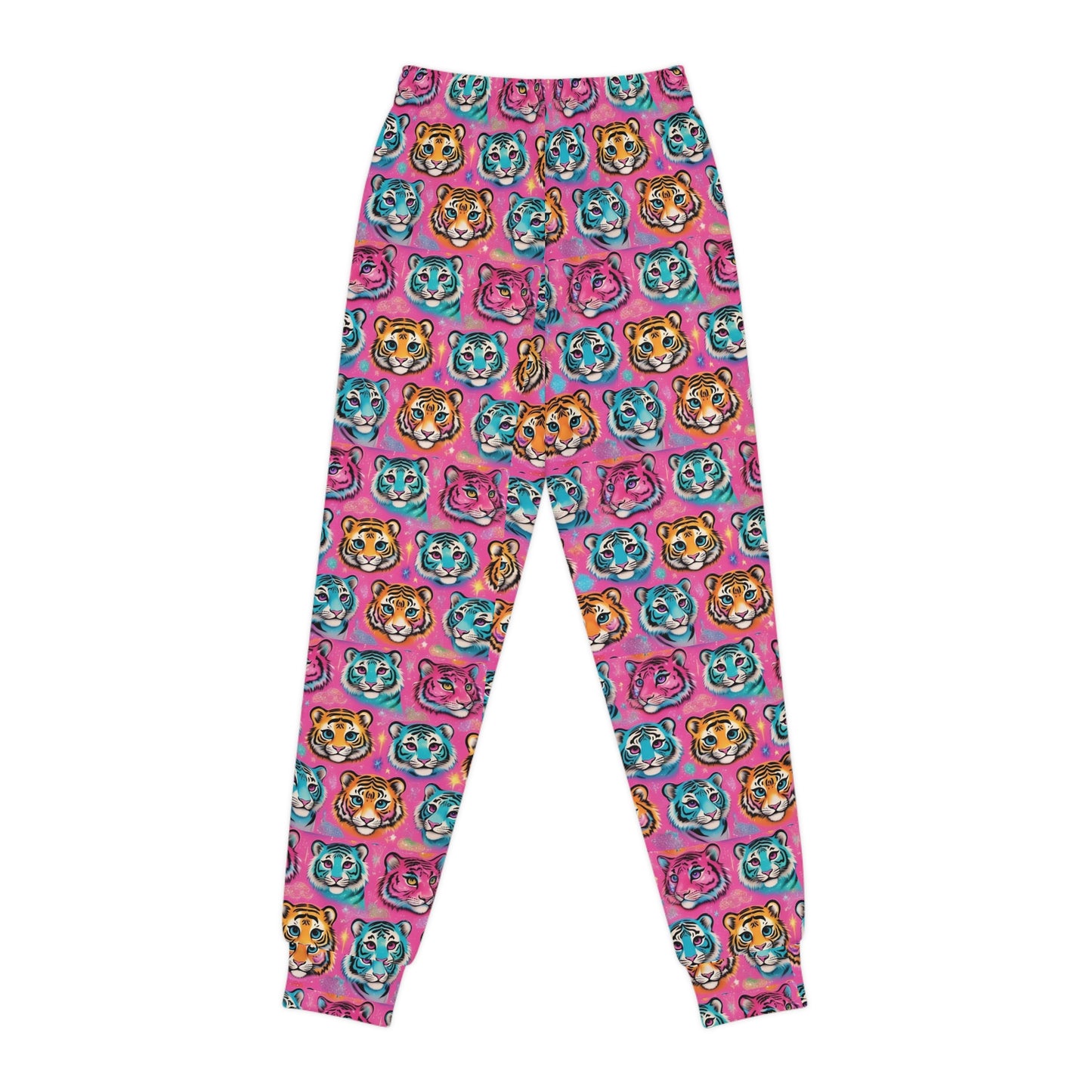 Colorful Tiger Print Youth Joggers - Fun & Stylish Activewear for Kids