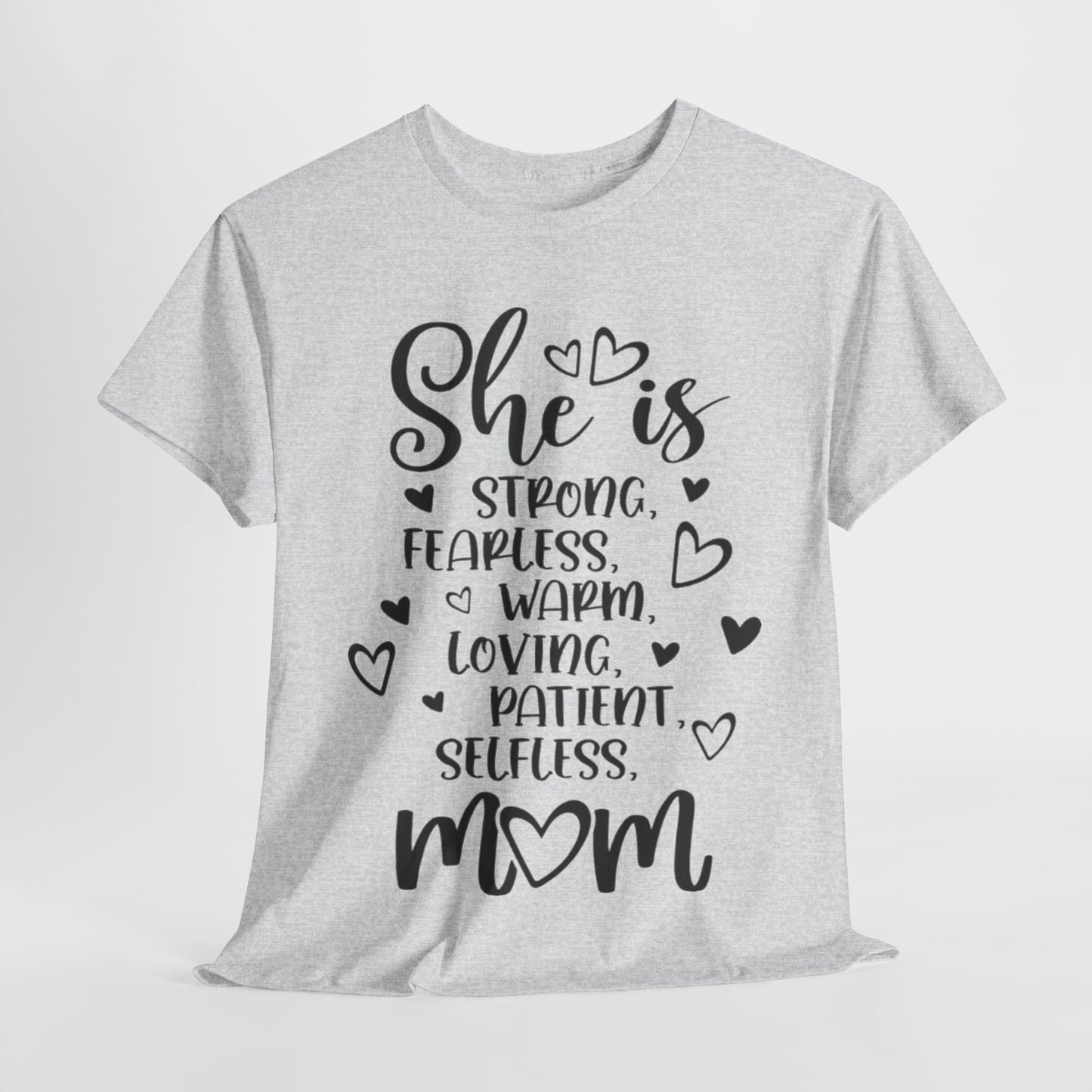 She is mom Unisex Heavy Cotton Tee