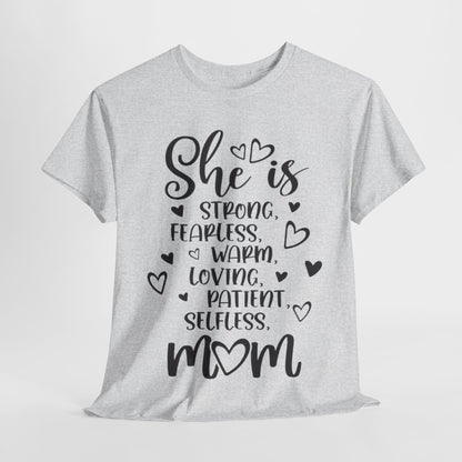 She is mom Unisex Heavy Cotton Tee