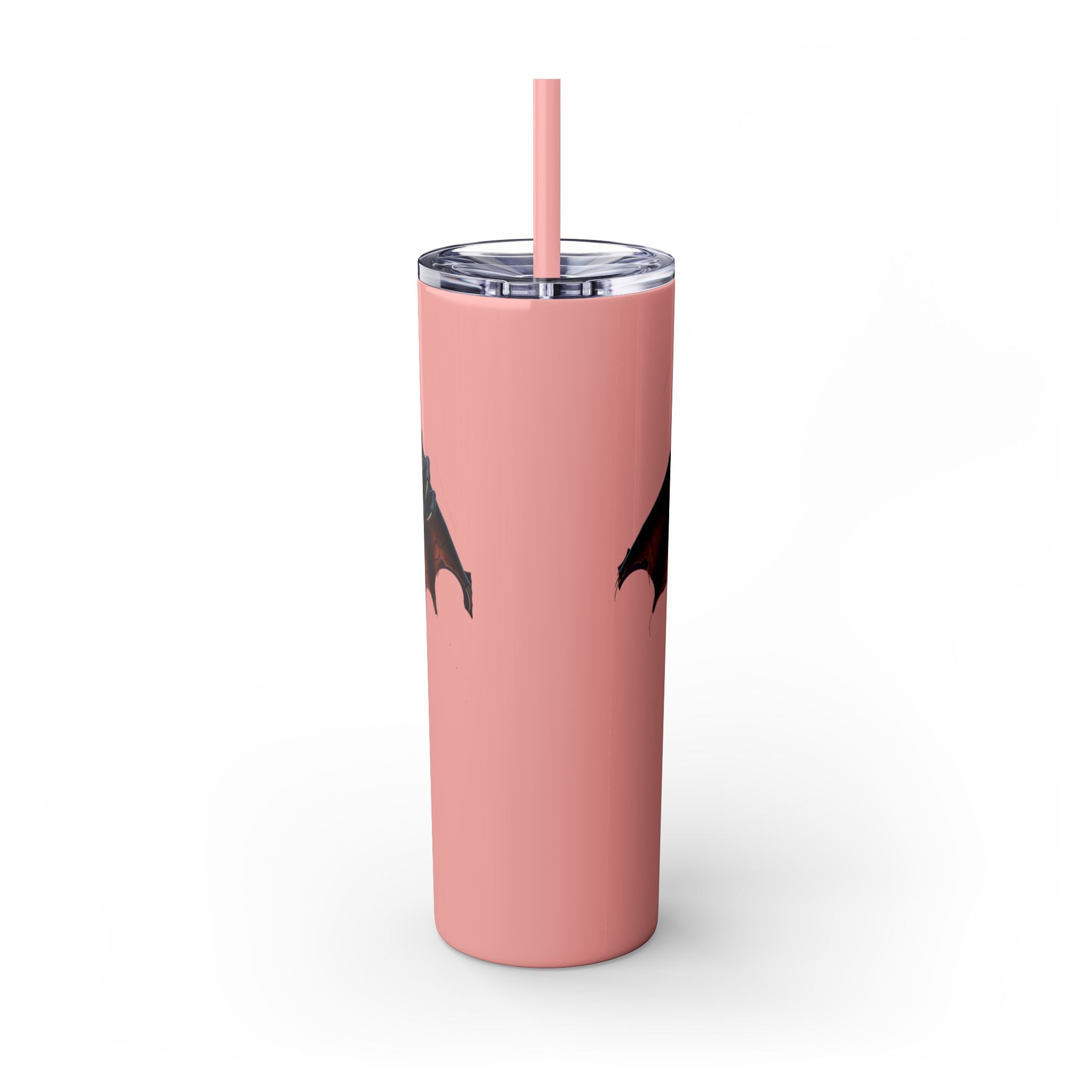 Halloween Gargoyle Skinny Tumbler with Straw, Spooky Drinkware, Perfect for Parties, Fall Decor, Trick or Treat Gifts