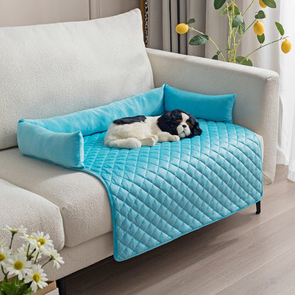 Plush With Pillow Pet Sofa Cushion Bed Pad