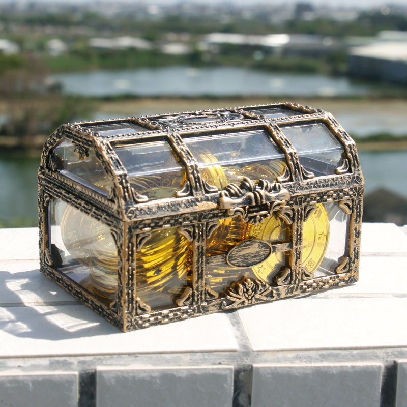 Pirate transparent treasure chest