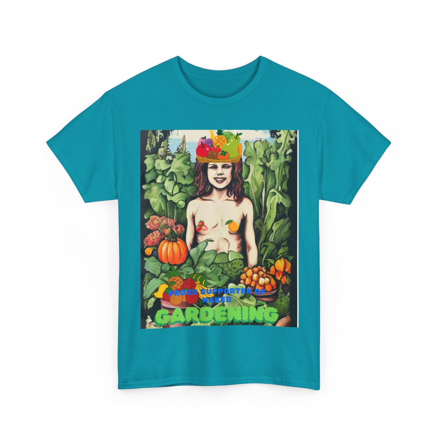 I Support Naked Gardening Unisex Heavy Cotton Tee