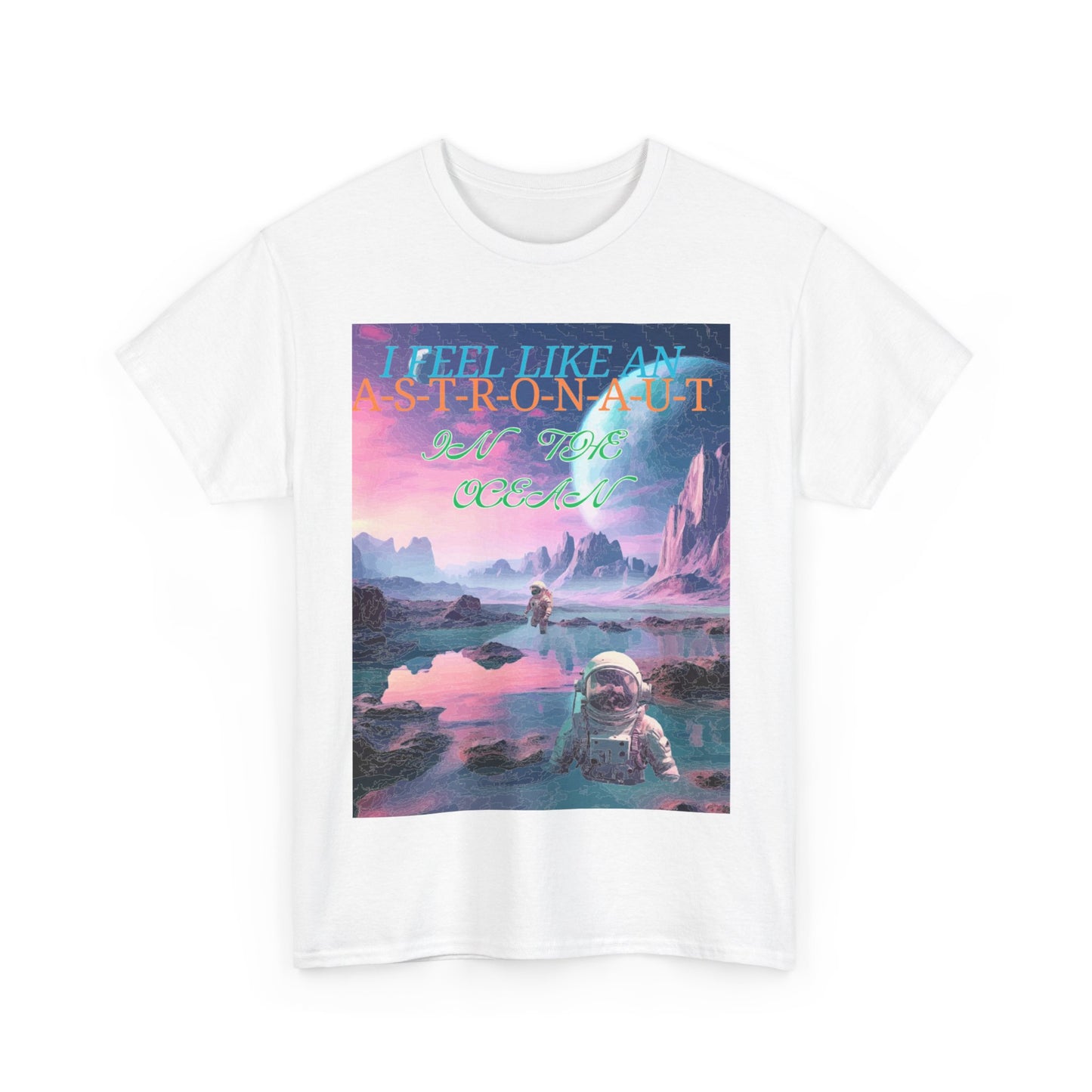 Astronaut In The Ocean Unisex Heavy Cotton Tee