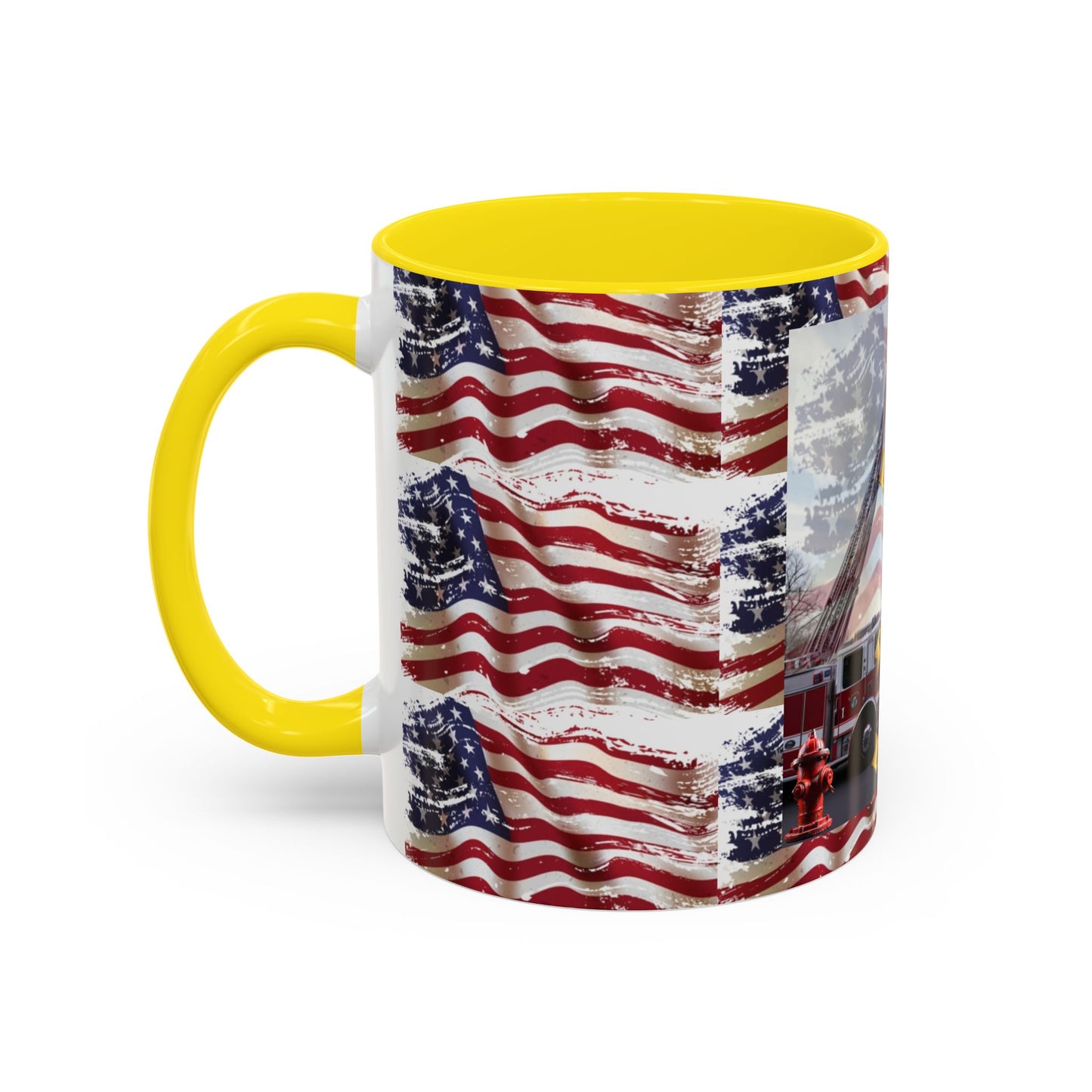 Juniata Terrace Fire 2025 Patriotic Firefighter Accent Coffee Mug - 11oz & 15oz