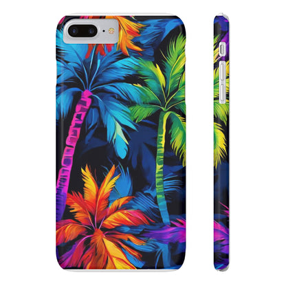 Dark Palm Slim Phone Cases