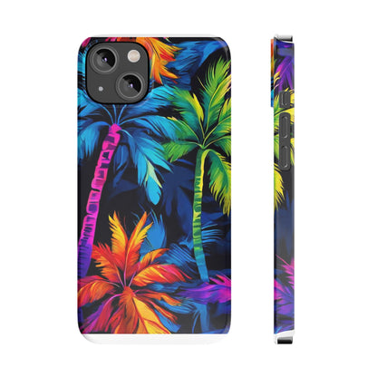 Dark Palm Slim Phone Cases