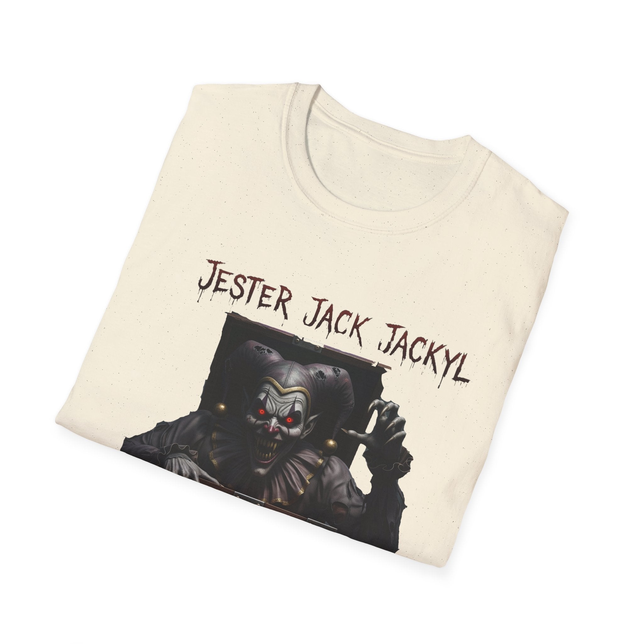 Jester Jack Jackyl Creepy Clown Graphic T-Shirt, Perfect for Halloween, Horror Fans, Scary Movie Night, Unisex Gift, Fun Adult Apparel