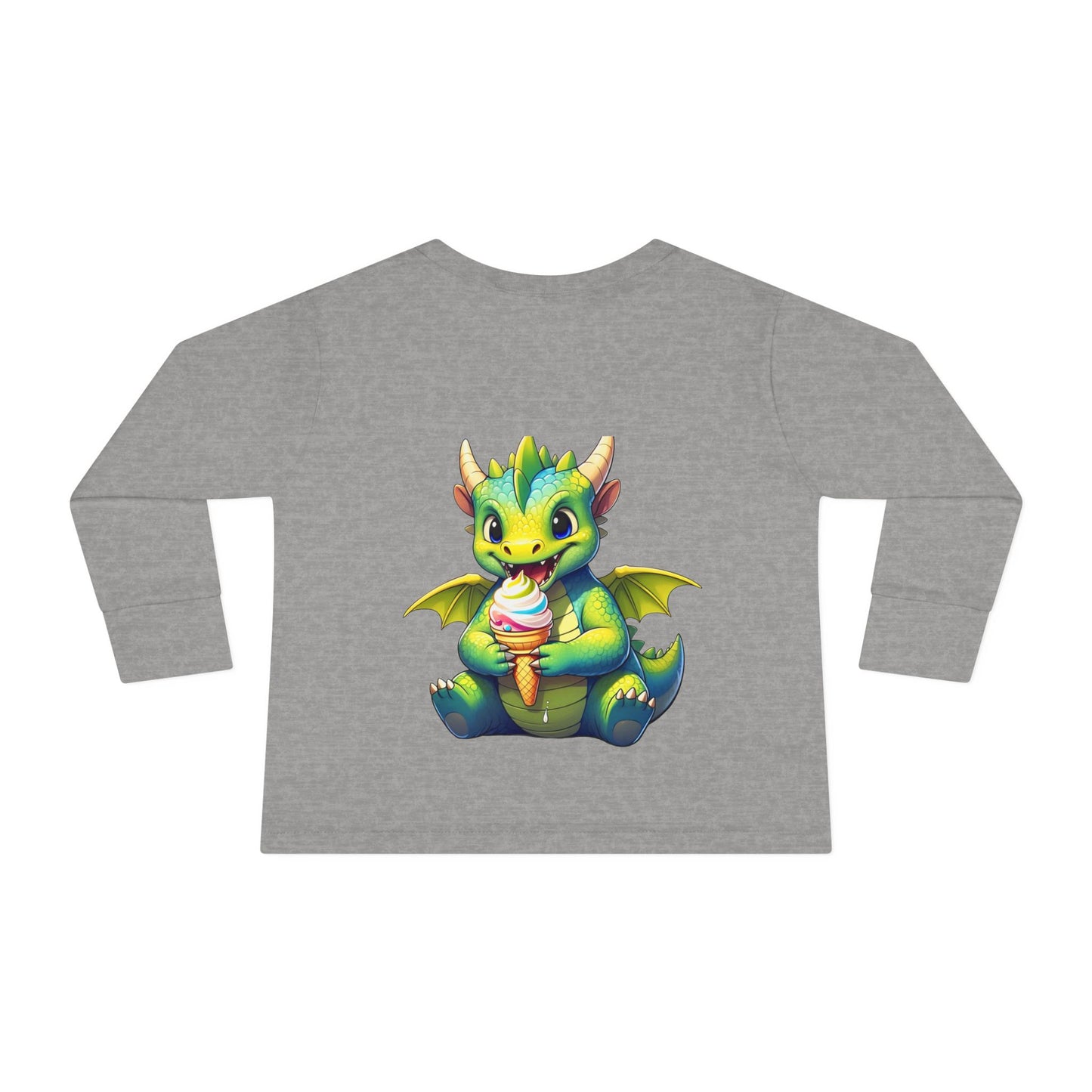 Cute Dragon Toddler Long Sleeve Tee - Perfect for Kids' Birthdays & Playtime