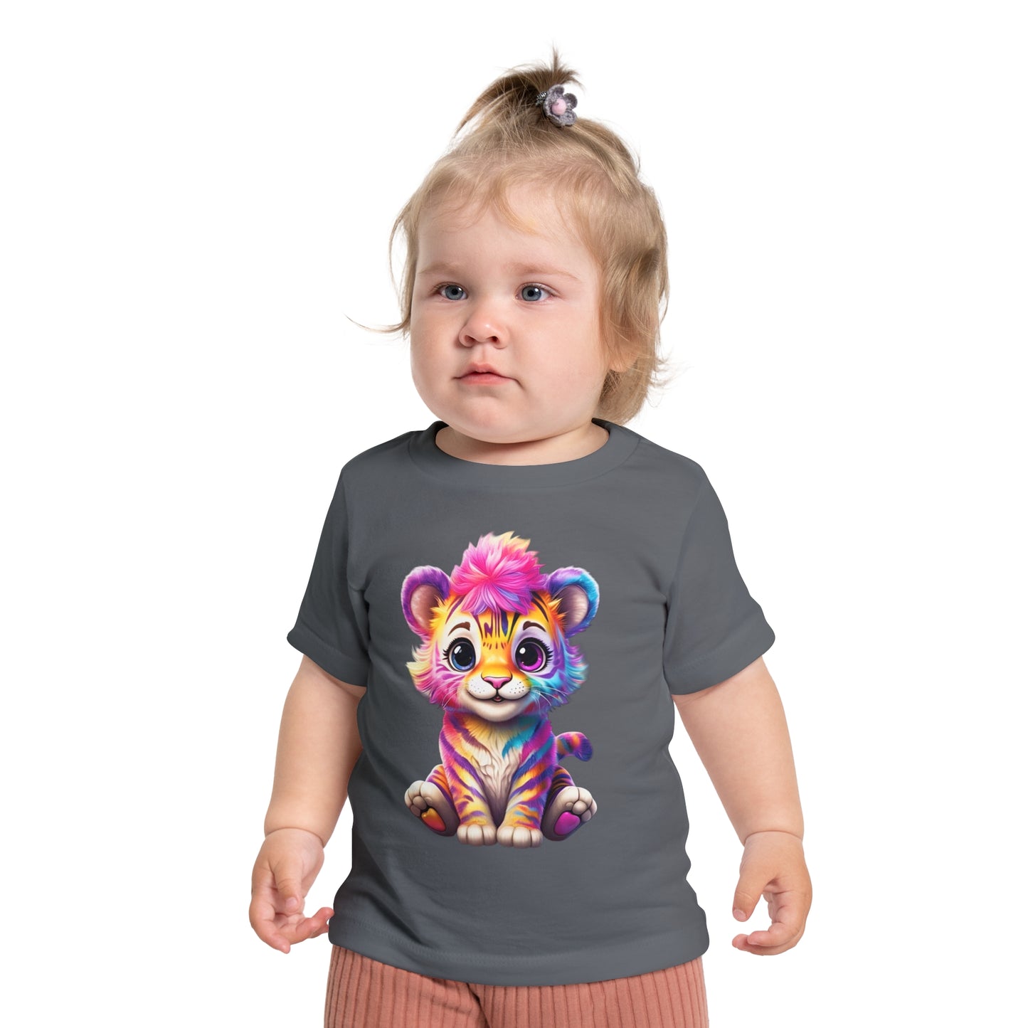 Colorful Baby Tiger & Butterfly Short Sleeve T-Shirt