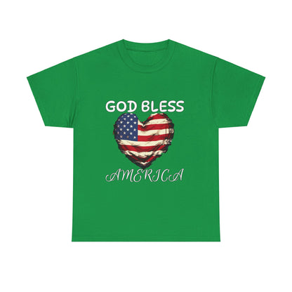 God Bless America Unisex Heavy Cotton Tee