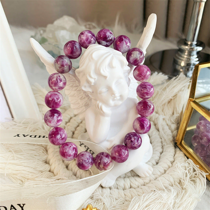 Natural Crystal Snowflake Grandmother Crystal Purple Bracelet