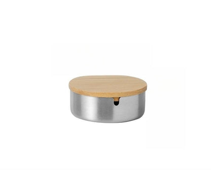 Simple Thickened Practical Stainless Steel Ash Tray