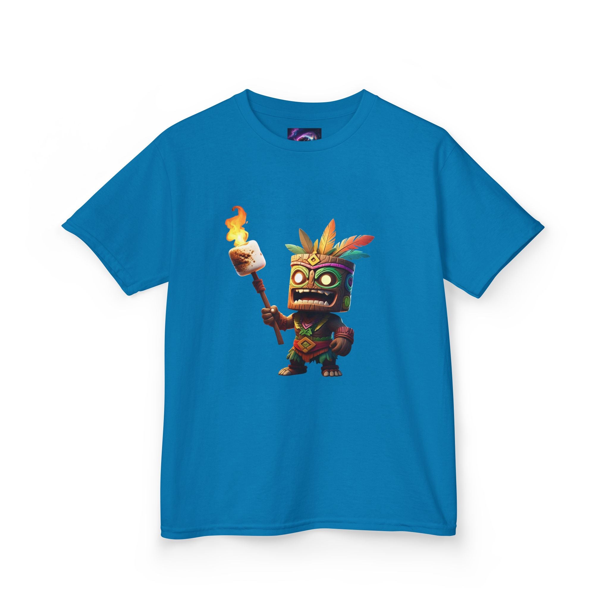 Kids Tiki Toasted Marshmallow Heavy Cotton Tee - Fun & Playful Design for Adventurous Kids