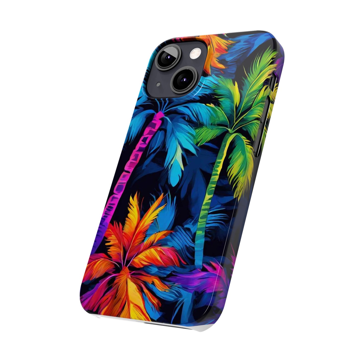 Dark Palm Slim Phone Cases