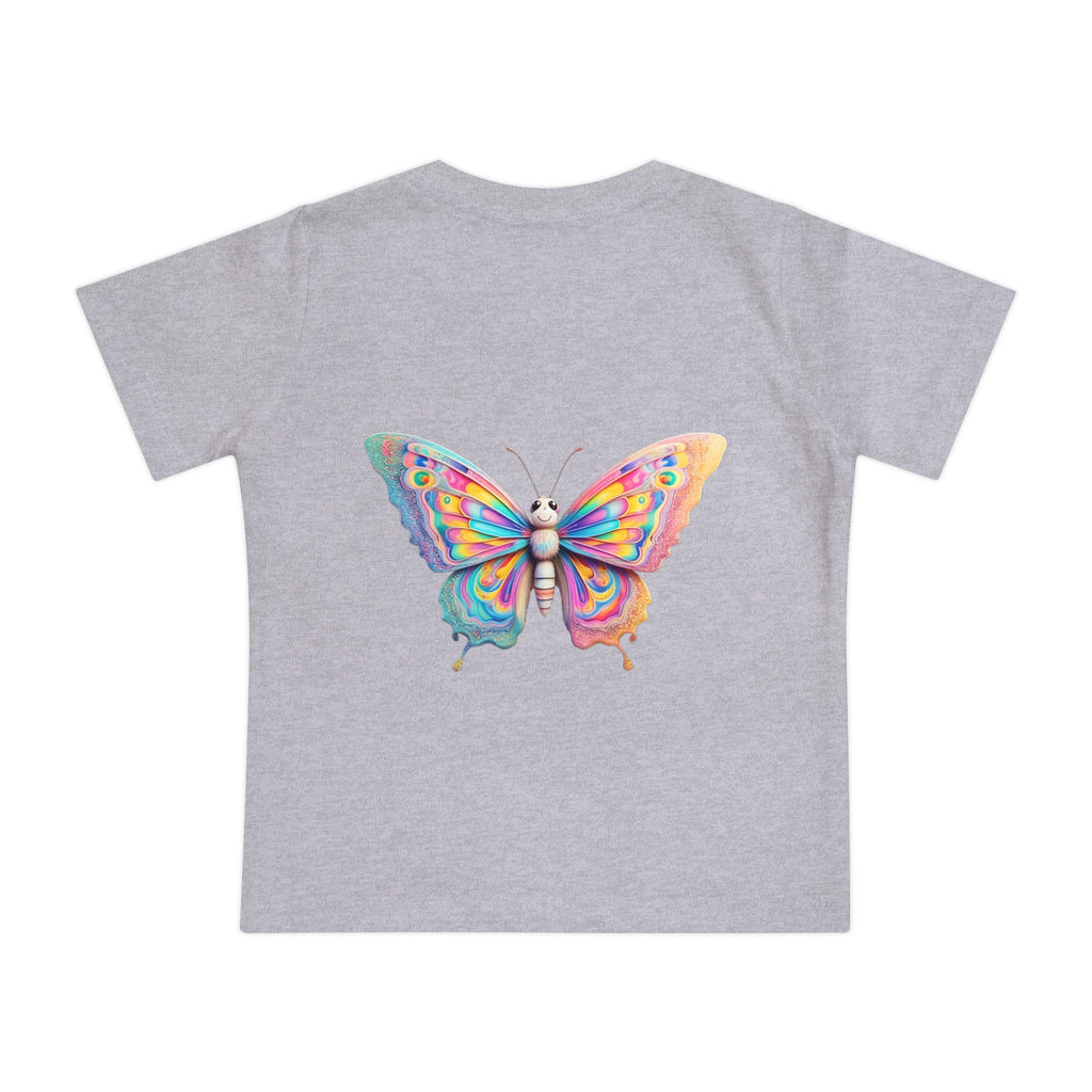 Colorful Baby Tiger & Butterfly Short Sleeve T-Shirt