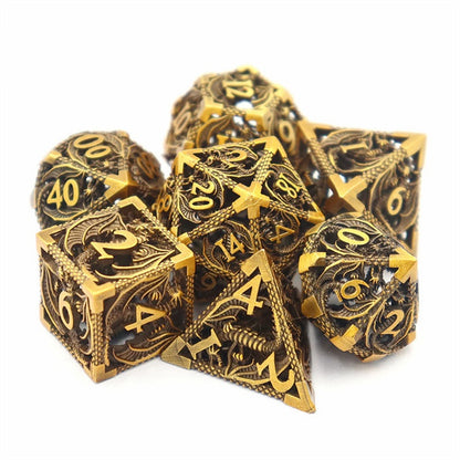 Hollow Dice Pure Copper Electroplating Dice DND Dragon And Dungeons Running Group Metal Dice