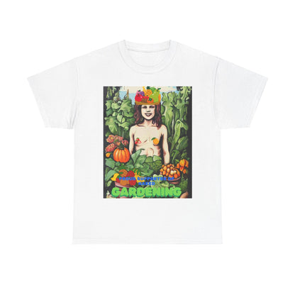 I Support Naked Gardening Unisex Heavy Cotton Tee