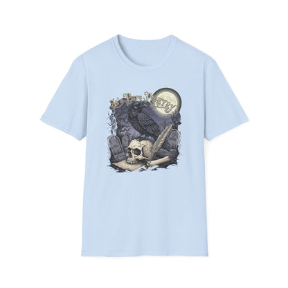 Gothic Its Pure POEtry  Graphic T-Shirt, Unisex Softstyle Tee for Halloween, Horror Fans, Casual Wear, Gift for Occasions