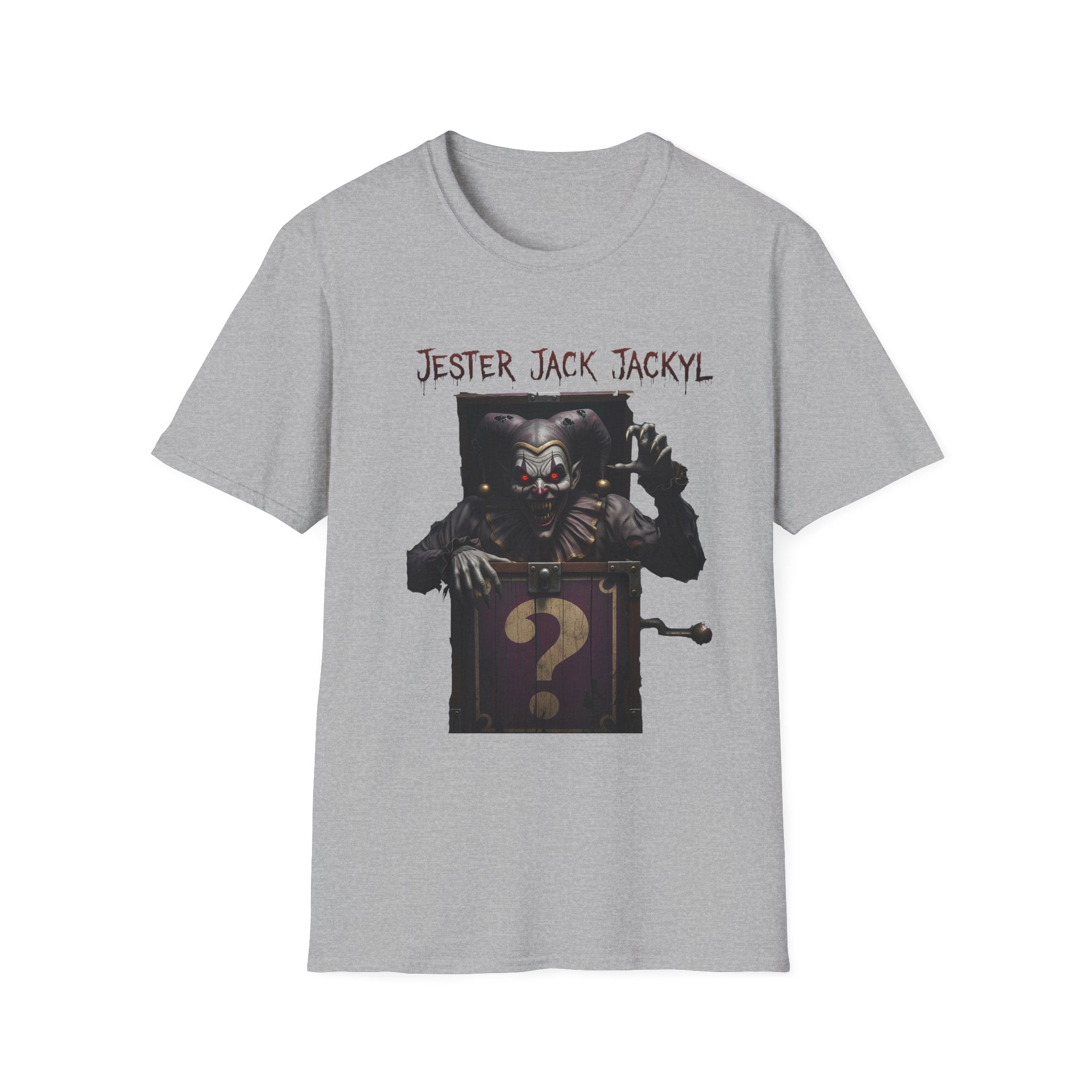 Jester Jack Jackyl Creepy Clown Graphic T-Shirt, Perfect for Halloween, Horror Fans, Scary Movie Night, Unisex Gift, Fun Adult Apparel