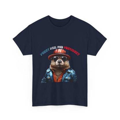 Punxy Phil For President Unisex Heavy Cotton Tee