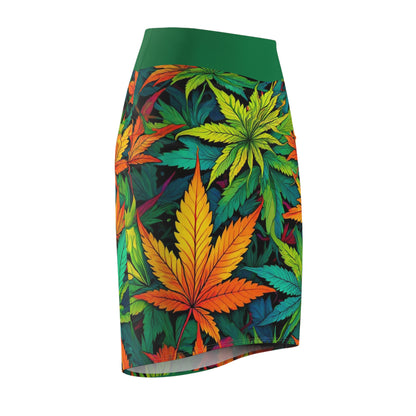 420 Happy Women's Pencil Skirt (AOP)