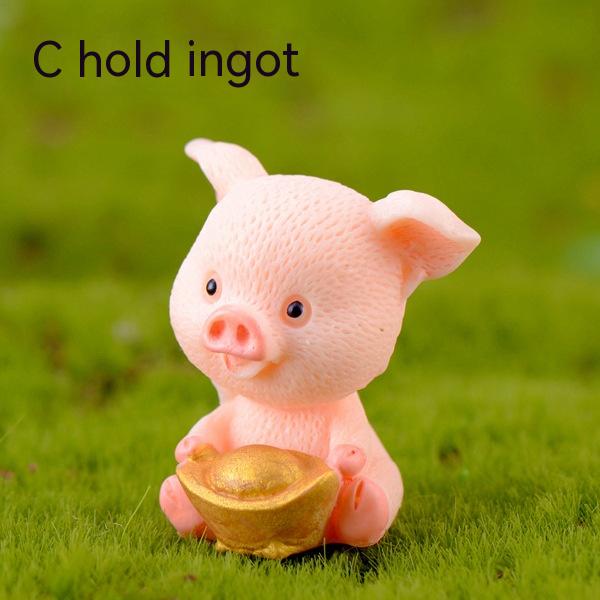 Fortune Pig Resin Decorations Crafts