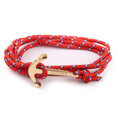 Pirate Nylon Rope Boat Anchor Bracelet