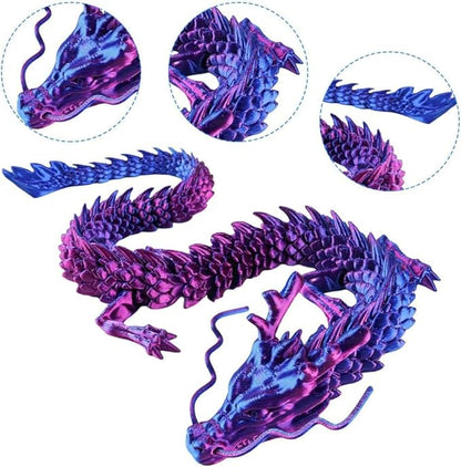 3D Printed Dragon In Egg,Full Articulated Dragon Crystal Dragon With Dragon Egg,Flexible Joints Home Decor Executive Desk Toys,Home Office Decor Executive Desk Toys For Autism ADHD