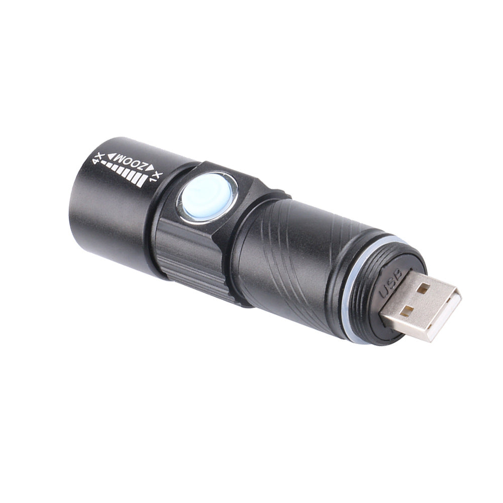 Rechargeable Mini Aluminum Flashlight