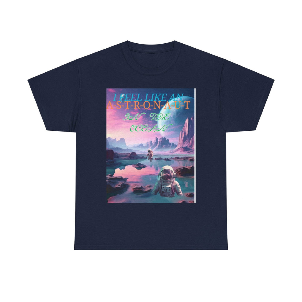 Astronaut In The Ocean Unisex Heavy Cotton Tee - S-Mart Shop Smart Treasures