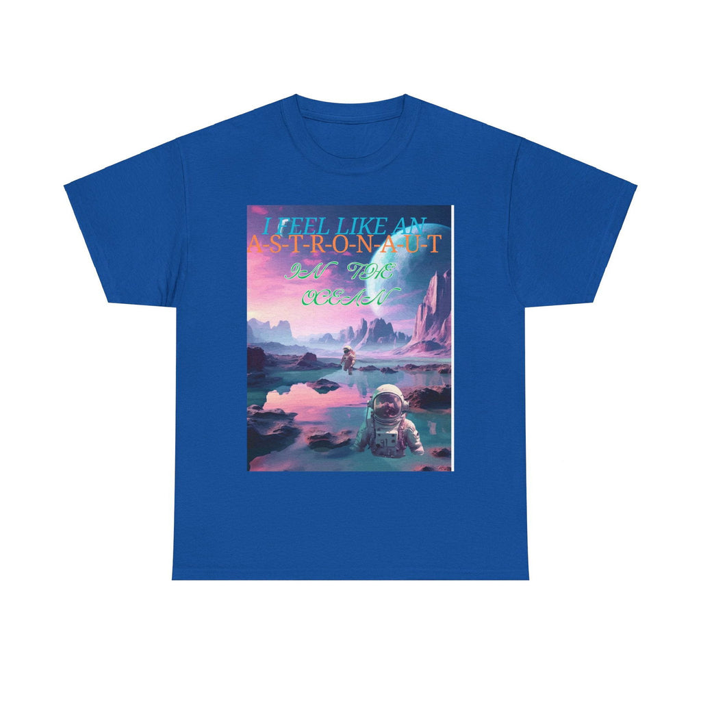 Astronaut In The Ocean Unisex Heavy Cotton Tee - S-Mart Shop Smart Treasures