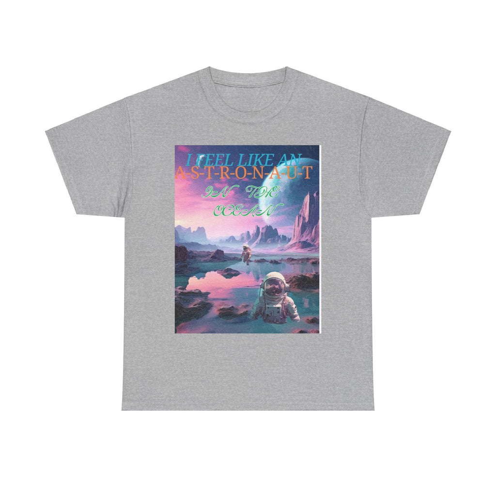 Astronaut In The Ocean Unisex Heavy Cotton Tee - S-Mart Shop Smart Treasures