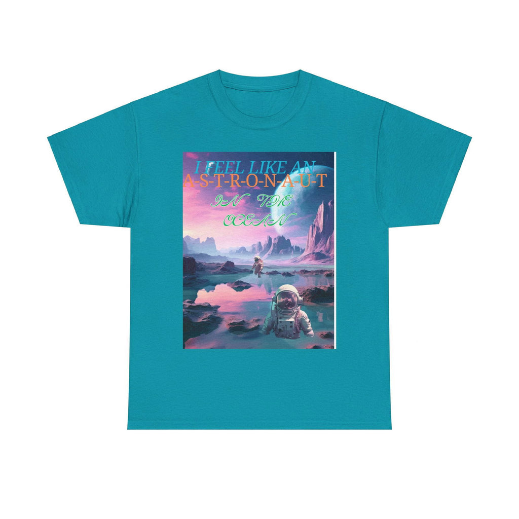 Astronaut In The Ocean Unisex Heavy Cotton Tee - S-Mart Shop Smart Treasures